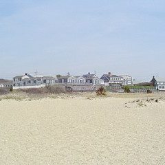 over view Beach Bank  from the beach