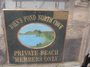 Johns Pond sign